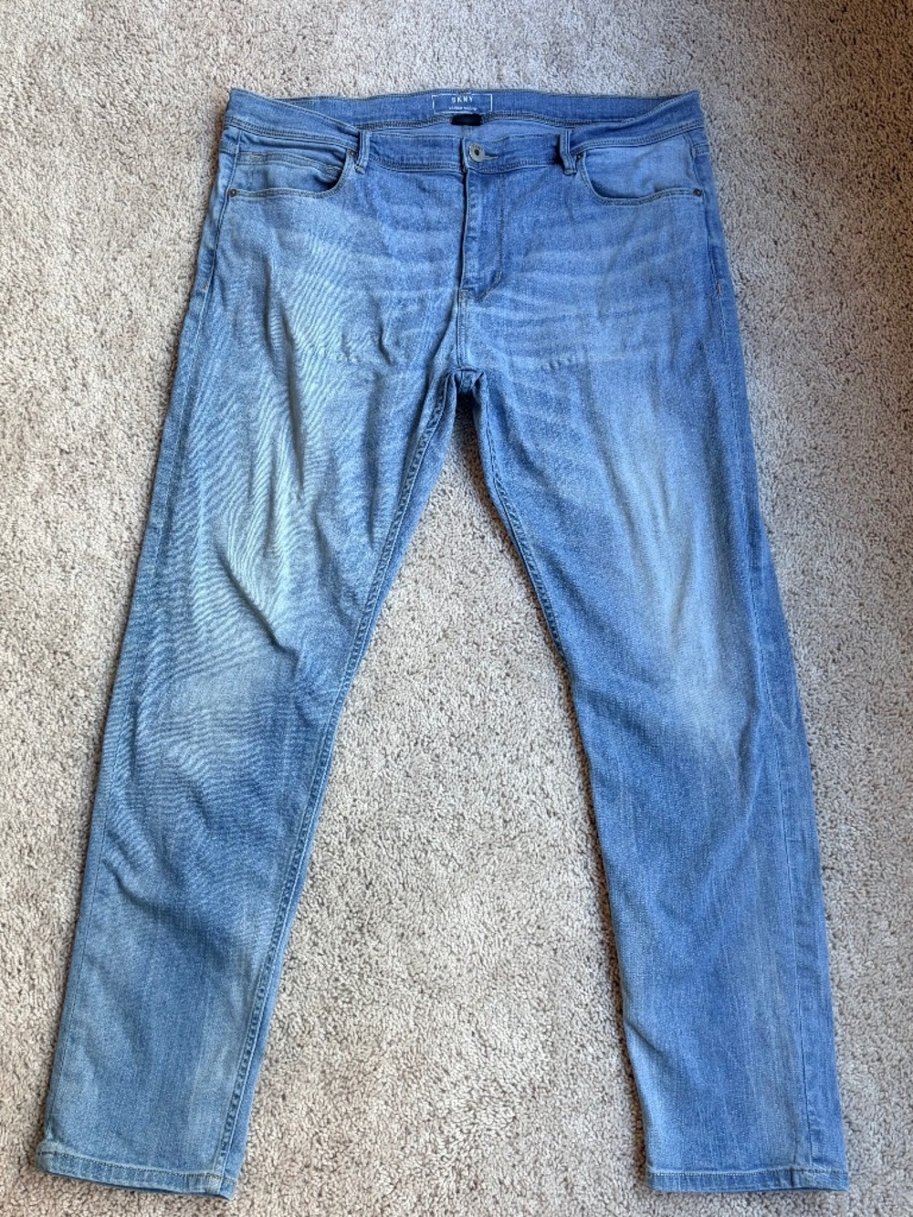 Mens DKNY Varick Skinny Blue Jeans